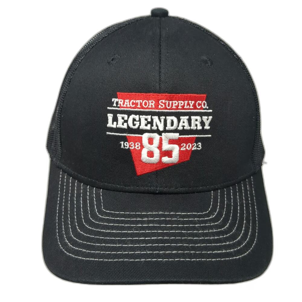 Unbranded Trucker Hat Black One Size Tractor Supply Co 85th Anniversary Milford
